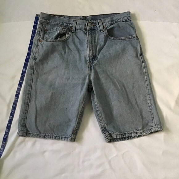 Levis 505 Regular Fit Denim Cutoff Shorts W32 L Regular Fit Summer - Picture 2 of 12